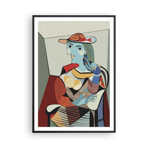 Plakat i sort ramme - Gennem Picassos øjne - 70x100 cm