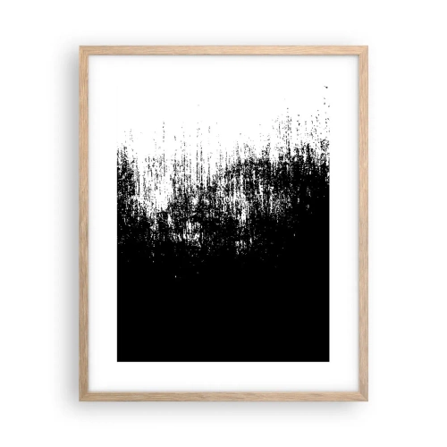 Plakat i ramme af lyst egetræ - Og vinderen er... - 40x50 cm