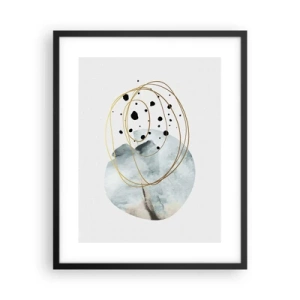 Plakat i sort ramme - I rummets favntag - 40x50 cm