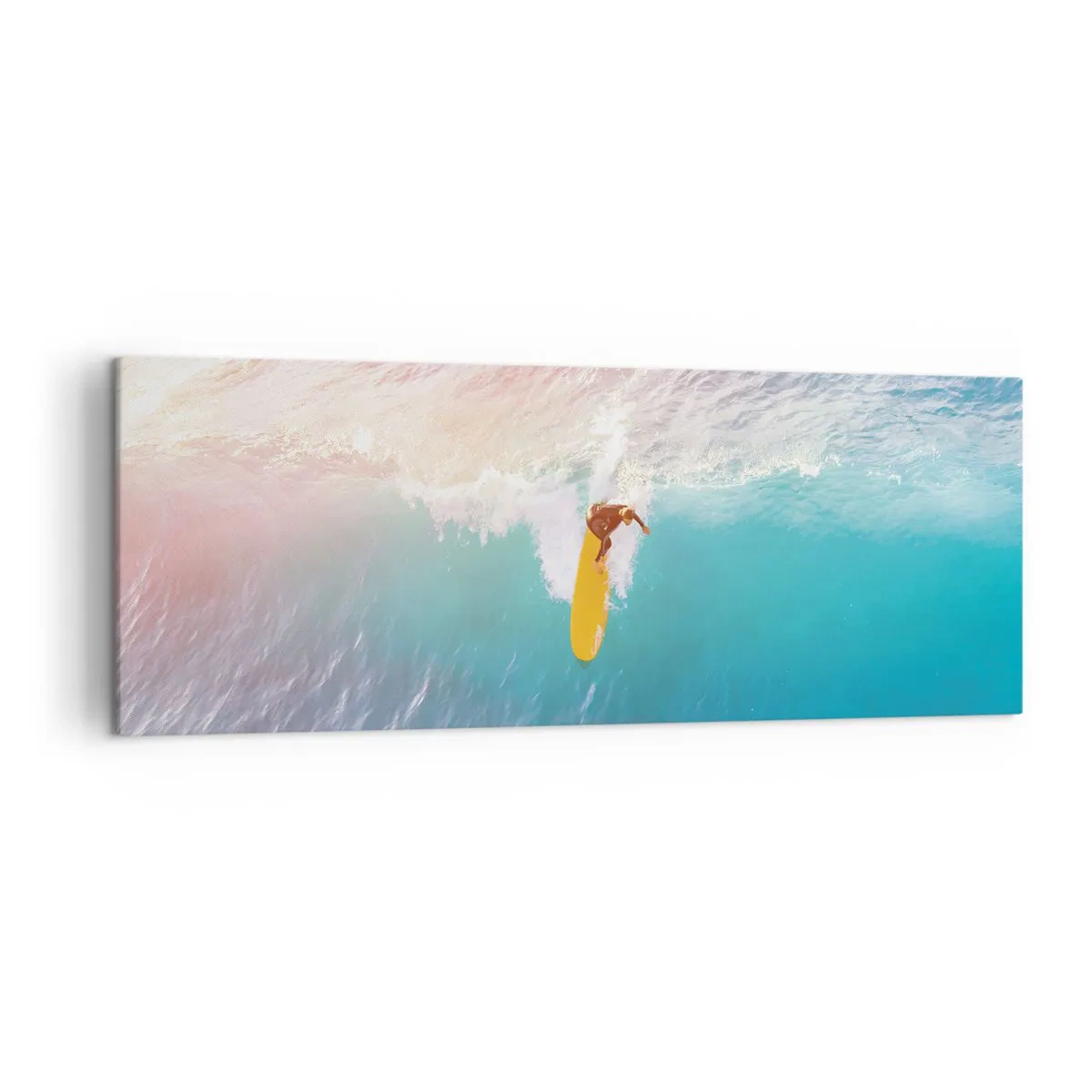 Lærredstryk - Billede på lærred - Ocean rytter - 140x50 cm