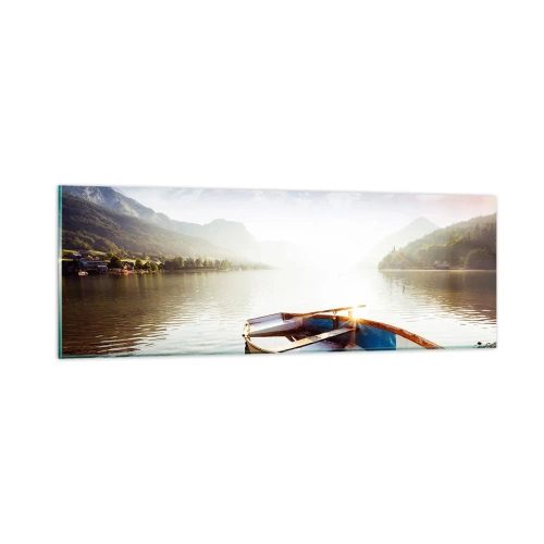 Billede på glas - Over store og klare vande - 90x30 cm