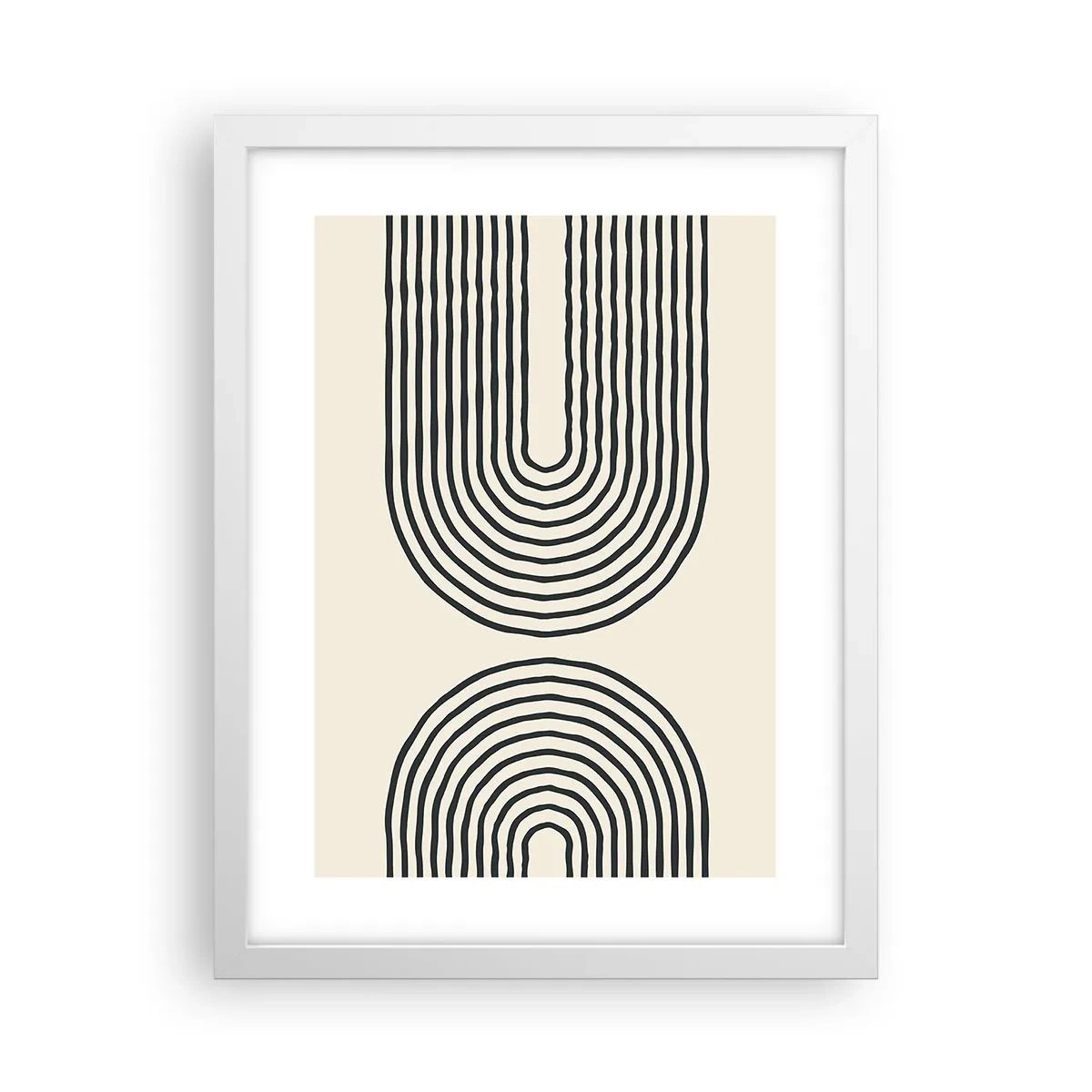 Plakat i hvid ramme - Kommer snart... - 30x40 cm