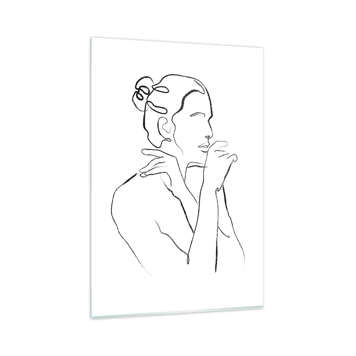 Billede på glas - Nøgen: et sensuelt mysterium - 80x120 cm