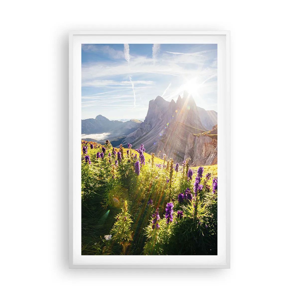 Plakat i hvid ramme - Urternes hemmelige liv - 61x91 cm