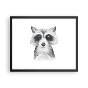 Plakat i sort ramme - Et øjeblik til at trække på skuldrene - 50x40 cm