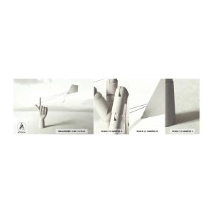 Prøve Fototapet Selvklæbende Deluxe Sticker - Styrkeprøve - Abstraktion, Hånd, Glente - 100x30 cm
