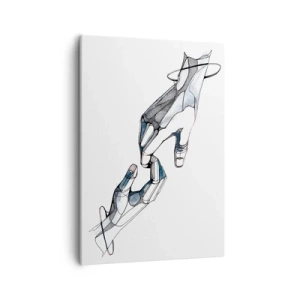 Lærredstryk - Billede på lærred - En god gestus - 50x70 cm