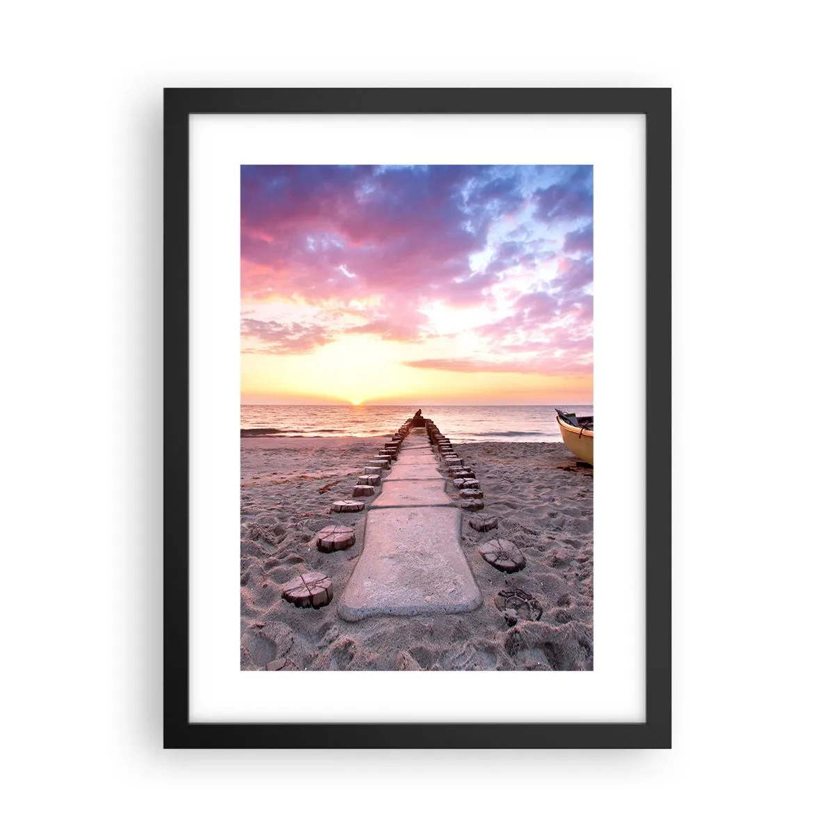 Plakat i sort ramme - Et øjeblik med en dybtgående oplevelse - 30x40 cm