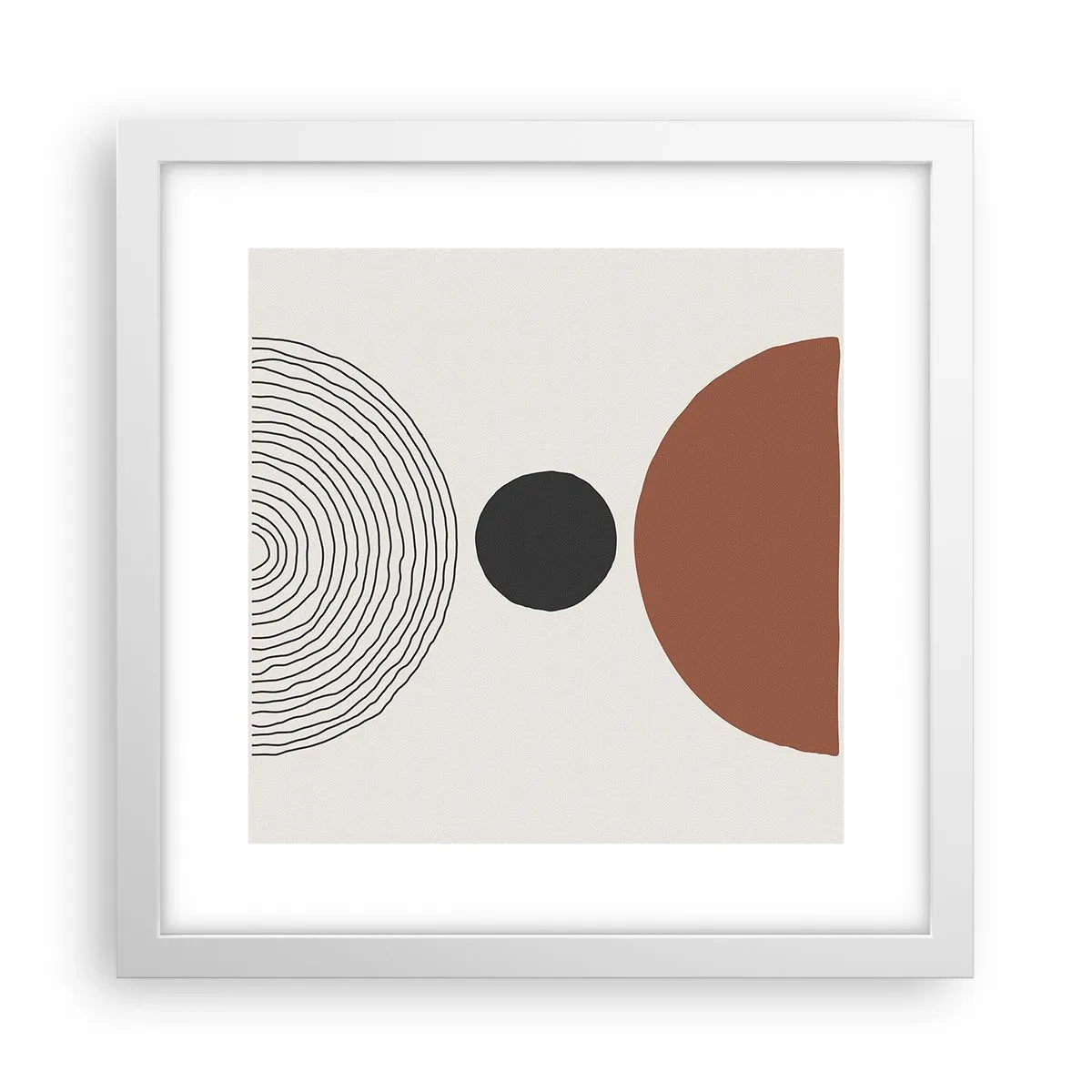 Plakat i hvid ramme - I rampelyset - 30x30 cm