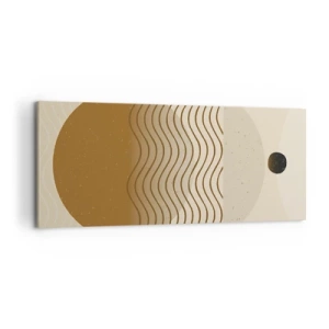 Lærredstryk - Billede på lærred - Om geometriske figurers oprindelse - 120x50 cm