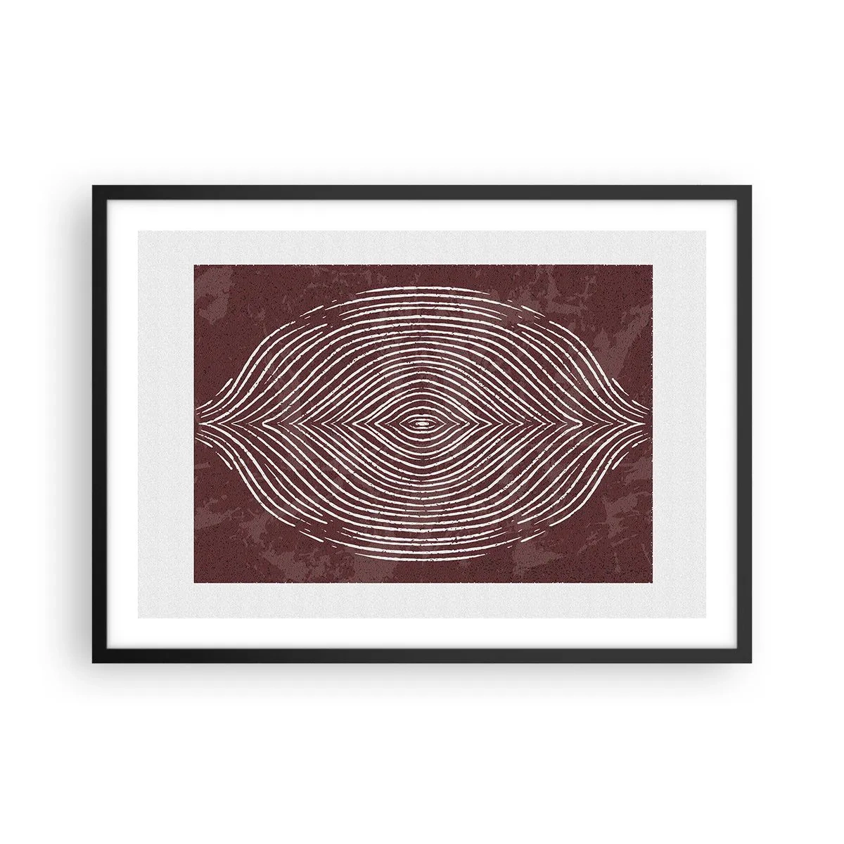 Plakat i sort ramme - Rummet taler - 70x50 cm