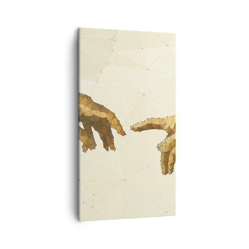 Lærredstryk - Billede på lærred - Guddommelig geometri - 45x80 cm