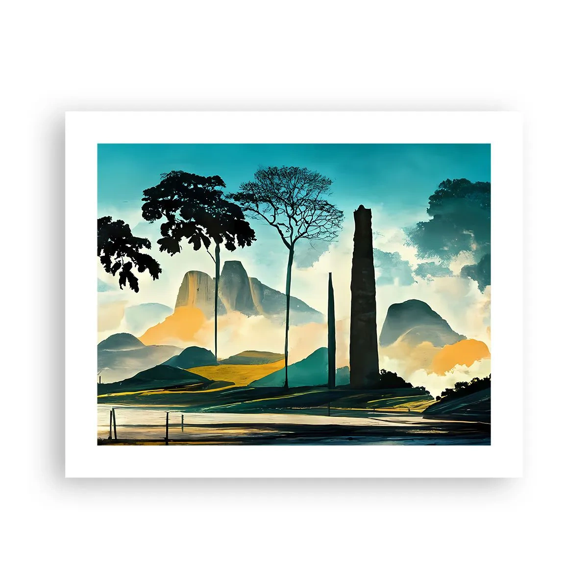 Plakat - Stadig højere og højere - 50x40 cm