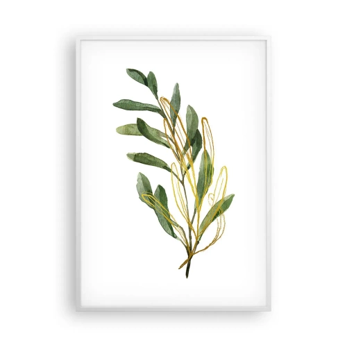 Plakat i hvid ramme - Alt, hvad der er godt - 70x100 cm