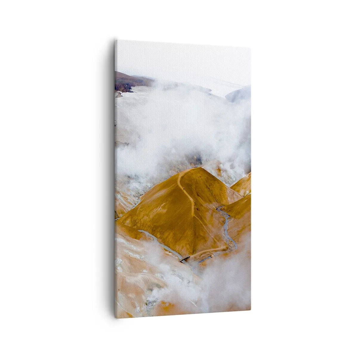 Lærredstryk - Billede på lærred - Den rå skønhed i Island - 55x100 cm