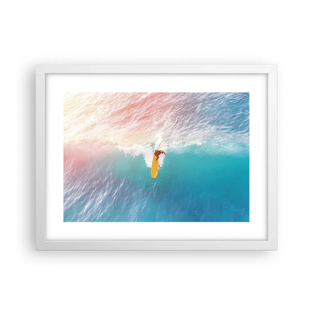 Plakat i hvid ramme - Ocean rytter - 40x30 cm