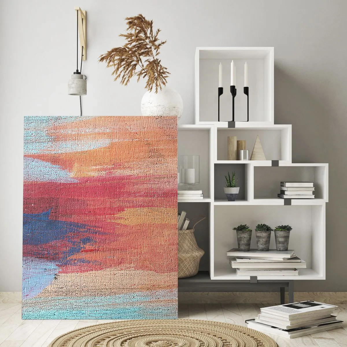 Billede på glas - Lad en regnbue flyde - 70x100 cm