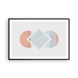 Plakat i sort ramme - Situationen er klar - 91x61 cm