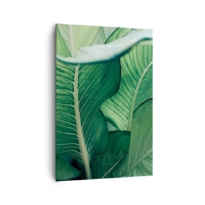Lærredstryk - Billede på lærred - Livet er intenst grønt - 70x100 cm
