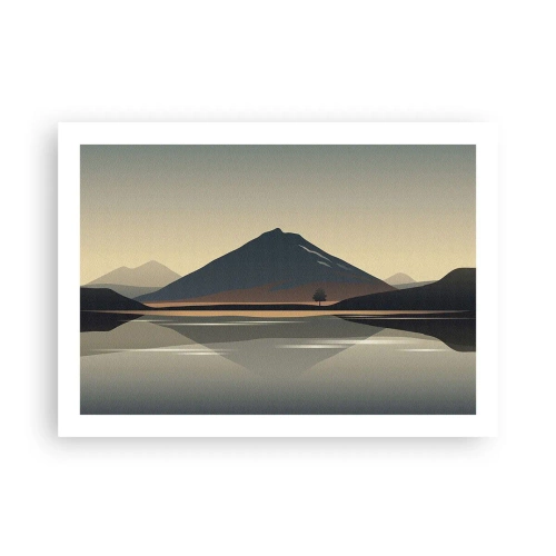 Plakat - Spejlrefleksion - 70x50 cm