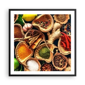 Plakat i sort ramme - Tag, hvad du vil have - 60x60 cm