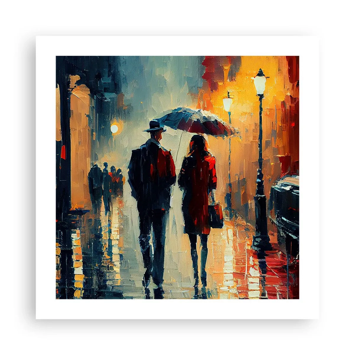 Plakat - Urban kærlighedshistorie - 50x50 cm