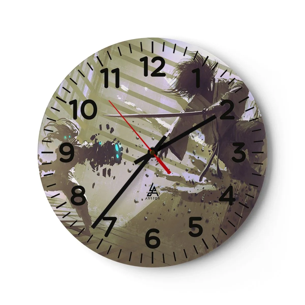 Vægur, Uret - Og du kan være en samurai - 30x30 cm