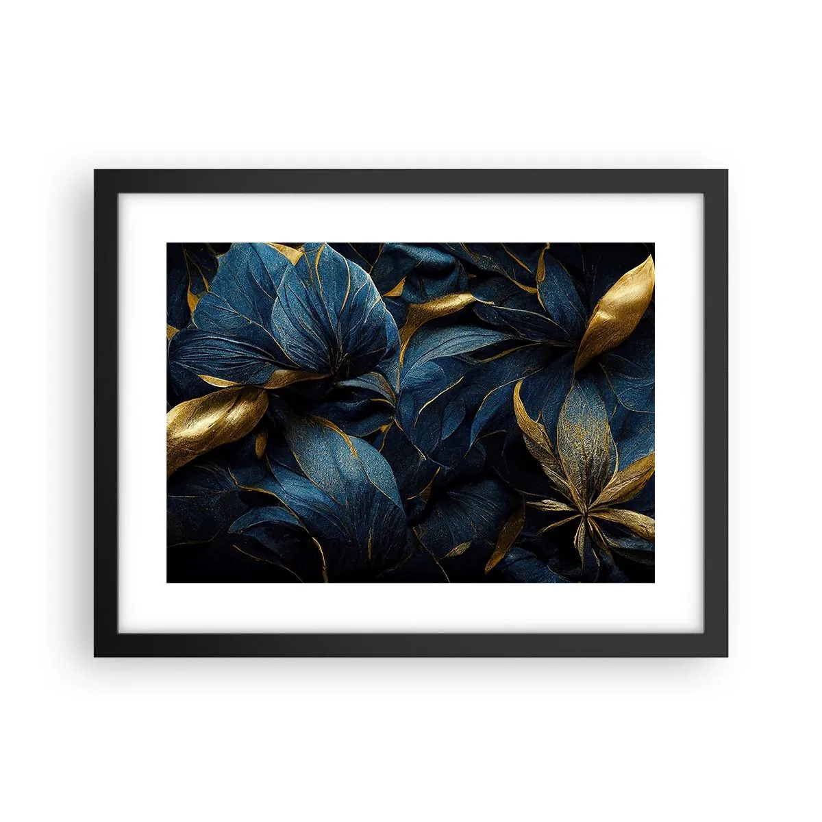 Plakat i sort ramme - Foret med guld - 40x30 cm