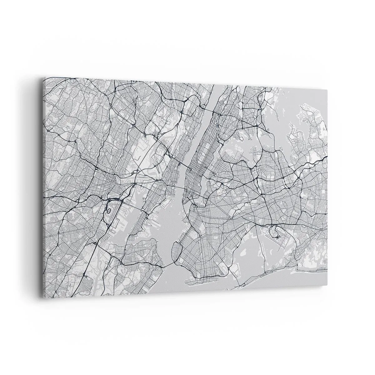 Lærredstryk - Billede på lærred - Anatomi af en storby - 120x80 cm