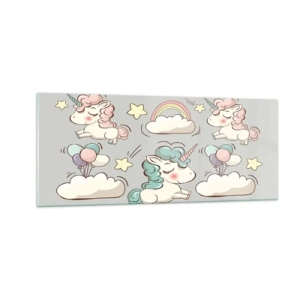 Billede på glas - Der er bestemt ... - 100x40 cm