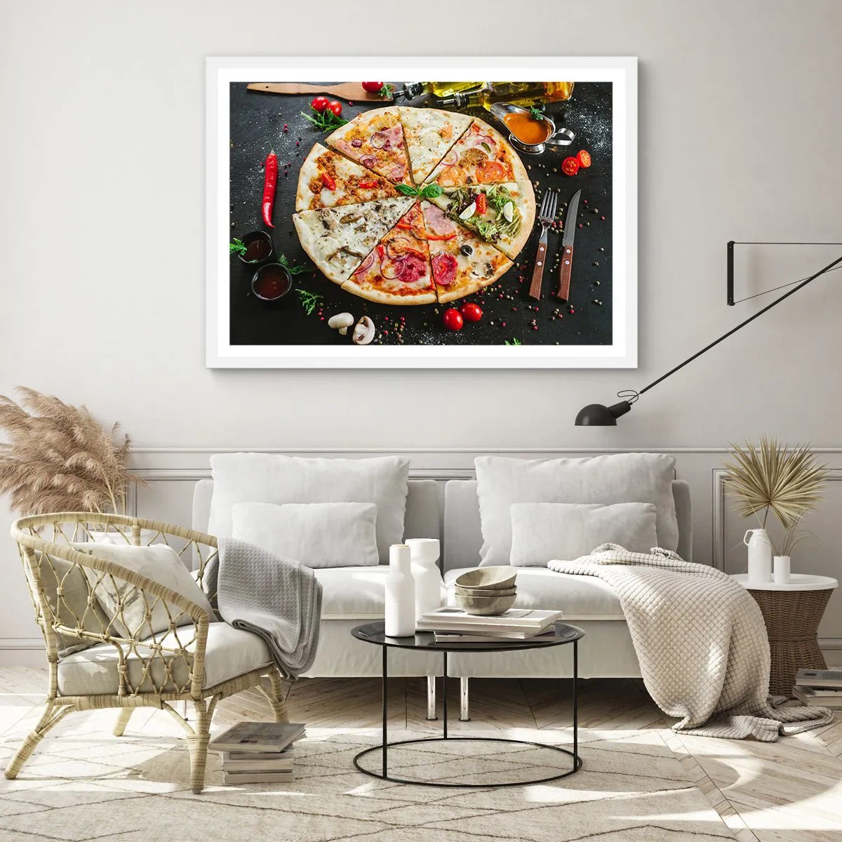 Plakat i hvid ramme - Et udvalg af smagsvarianter - 70x50 cm