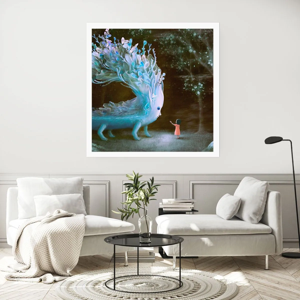 Plakat - Et fantastisk møde - 60x60 cm