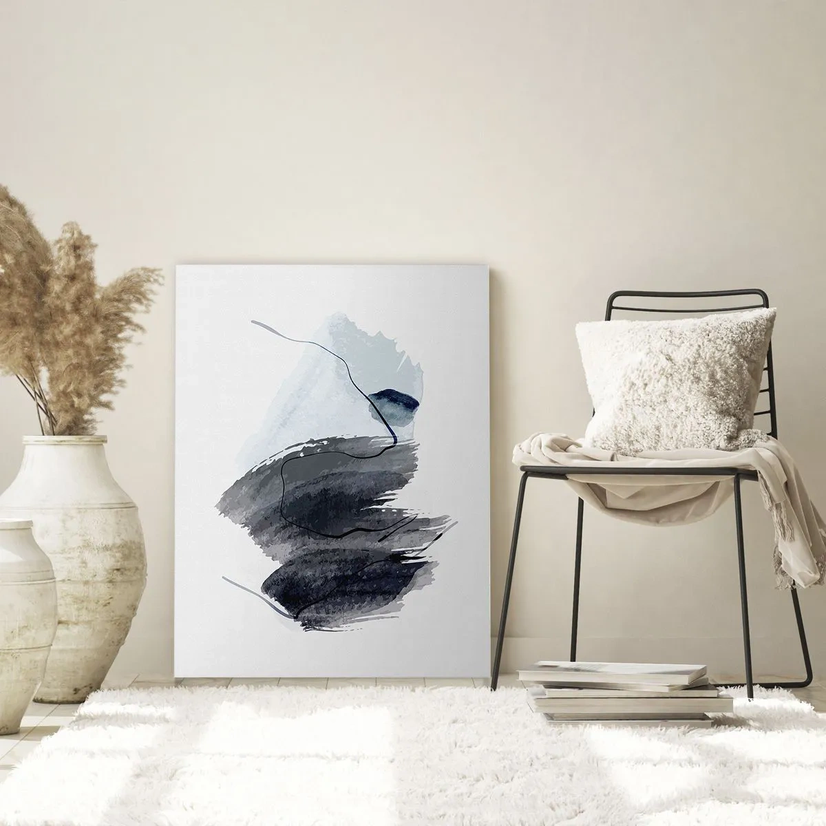 Billede på glas - Intensitet og bevægelse - 50x70 cm