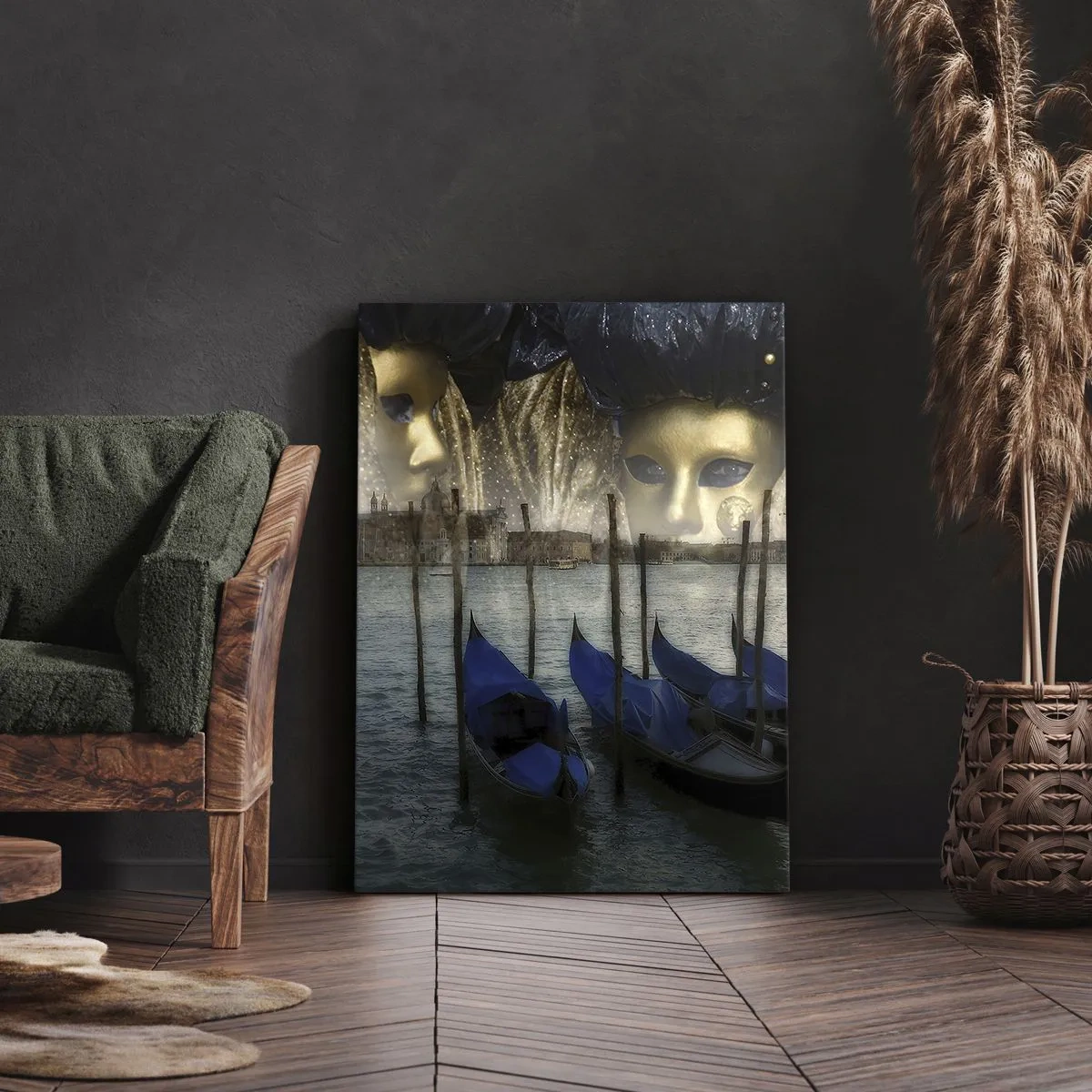 Lærredstryk - Billede på lærred - Tid til at starte karneval - 45x80 cm