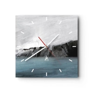 Vægur, Uret - Vand - jord: et sammenstød mellem elementerne - 40x40 cm