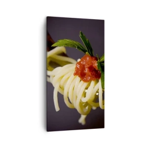 Lærredstryk - Billede på lærred - En lækker bid - 45x80 cm