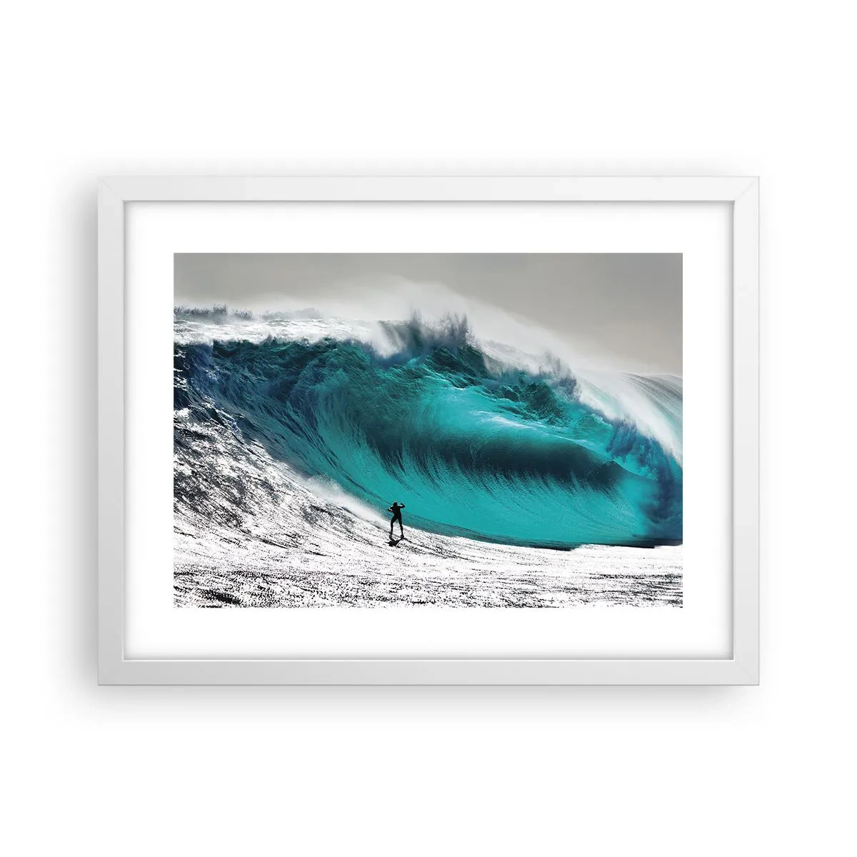 Plakat i hvid ramme - Udfordring accepteret - 40x30 cm