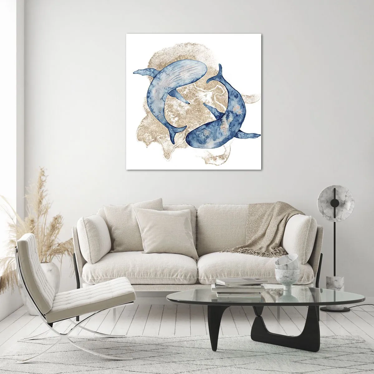 Billede på glas - Venskab eller kærlighed? - 30x30 cm