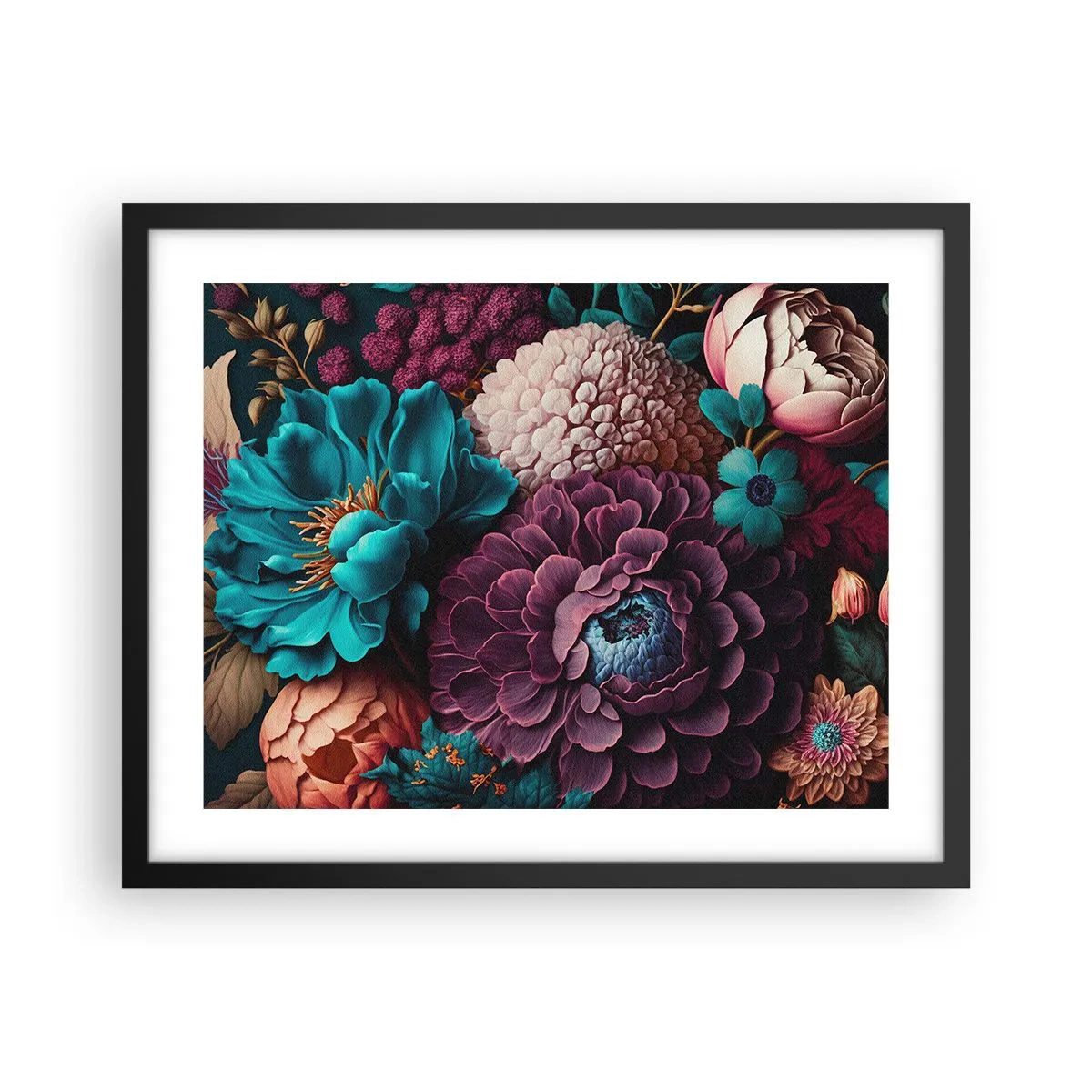 Plakat i sort ramme - Natur i overflod - 50x40 cm