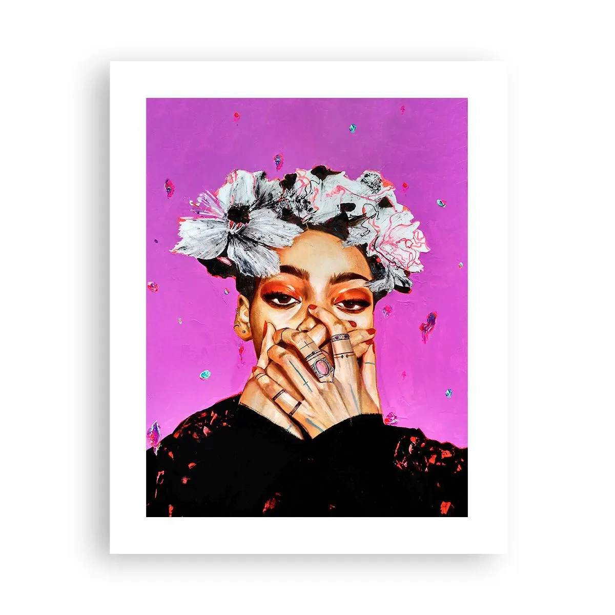 Plakat - En smule skør - 40x50 cm