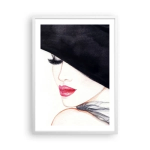 Plakat i hvid ramme - Elegance og sensualitet - 50x70 cm