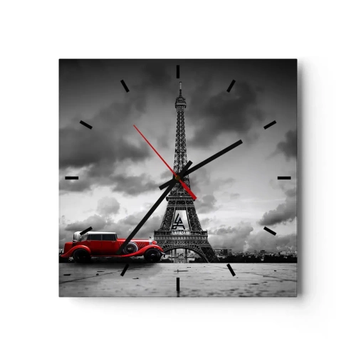 Vægur, Uret - For ikke så længe siden i Paris - 30x30 cm