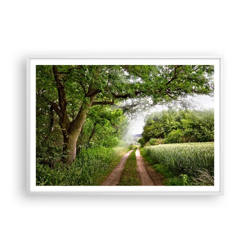 Plakat i hvid ramme - Et in Arcadia ego - 100x70 cm