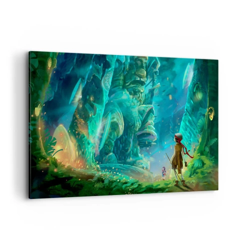 Lærredstryk - Billede på lærred - Fra den store eventyrbog - 120x80 cm