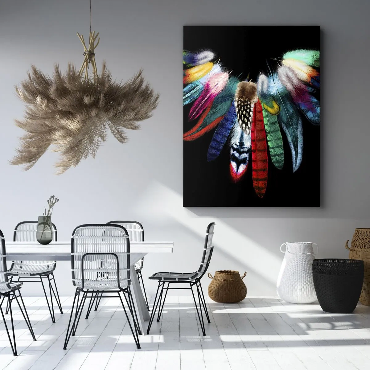 Lærredstryk - Billede på lærred - Indisk halskæde - 50x70 cm