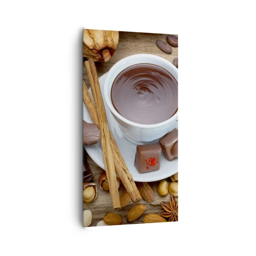 Lærredstryk - Billede på lærred - Fra en eventyrlig chokoladefabrik - 65x120 cm
