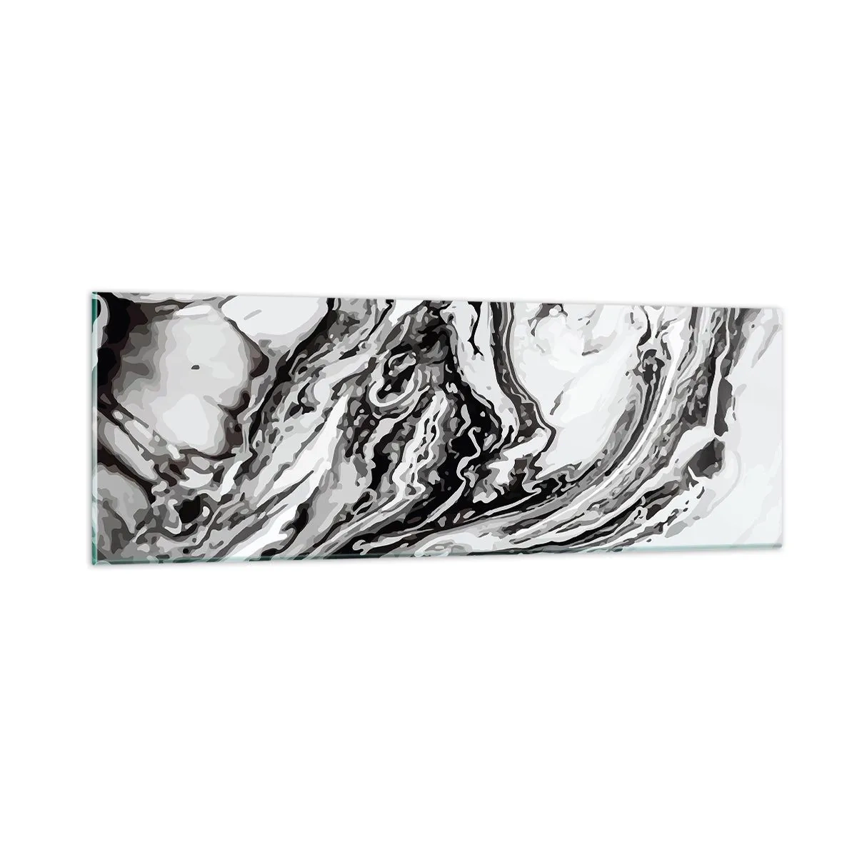 Billede på glas - I begyndelsen var det kaos - 90x30 cm