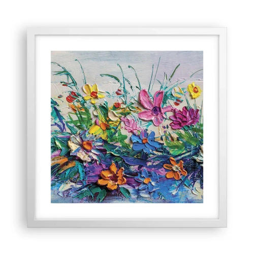 Plakat i hvid ramme - Overhovedet ikke et stilleben - 40x40 cm