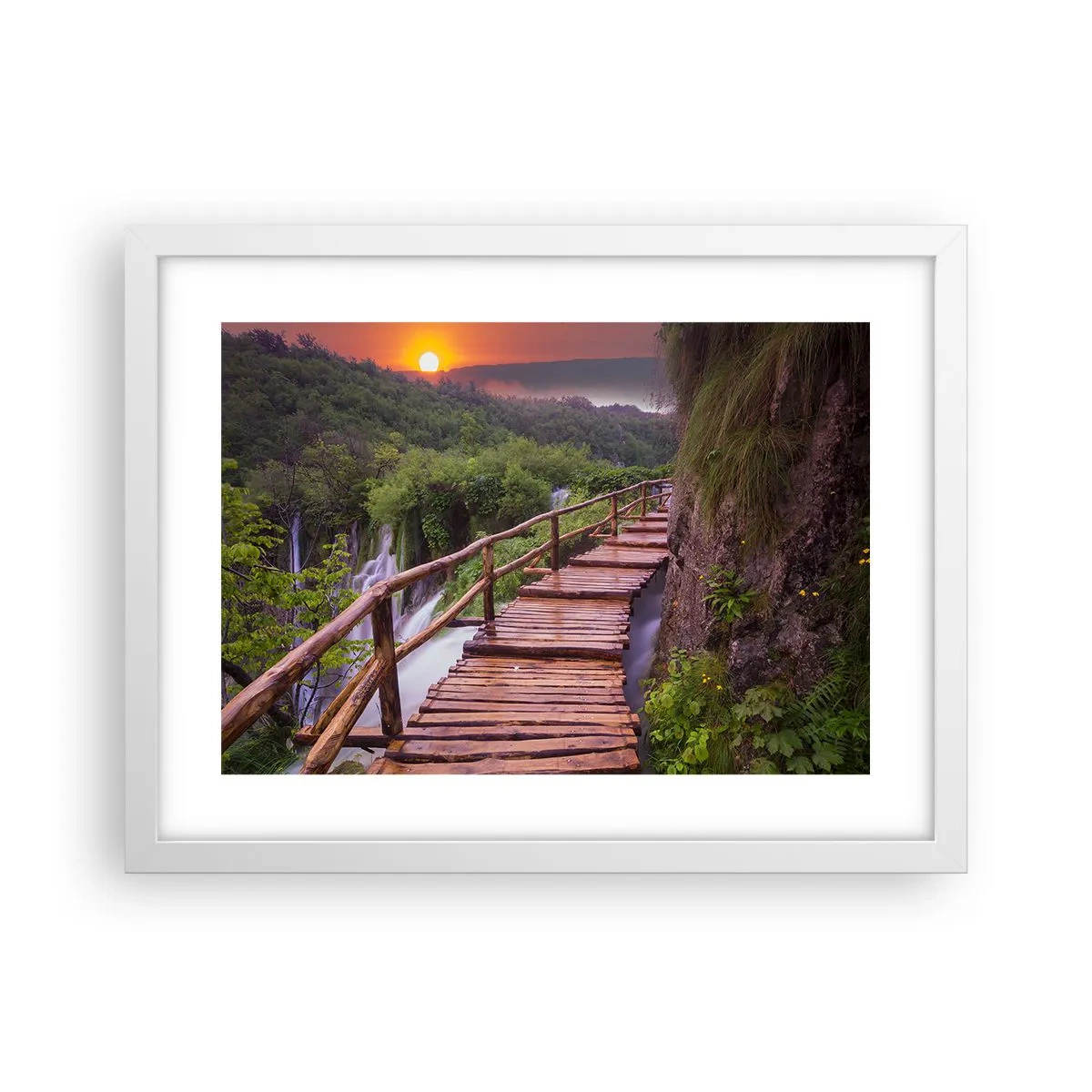 Plakat i hvid ramme - En utrolig skønhed - 40x30 cm