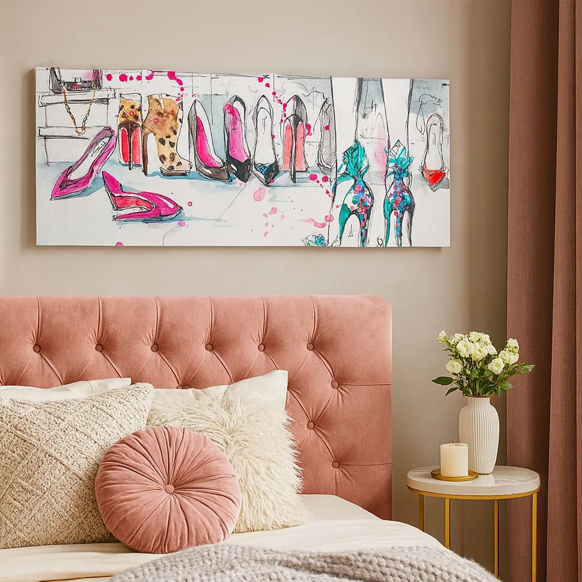 Lærredstryk - Billede på lærred - Sesam, åbn dig - 100x40 cm